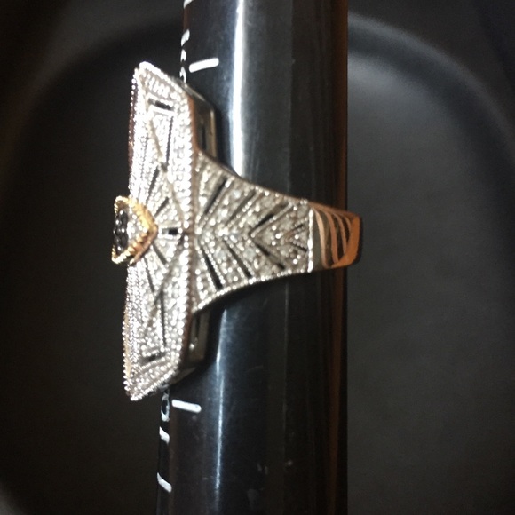 Diamond Eye Ring Sterling Silver 925 - Picture 5 of 8